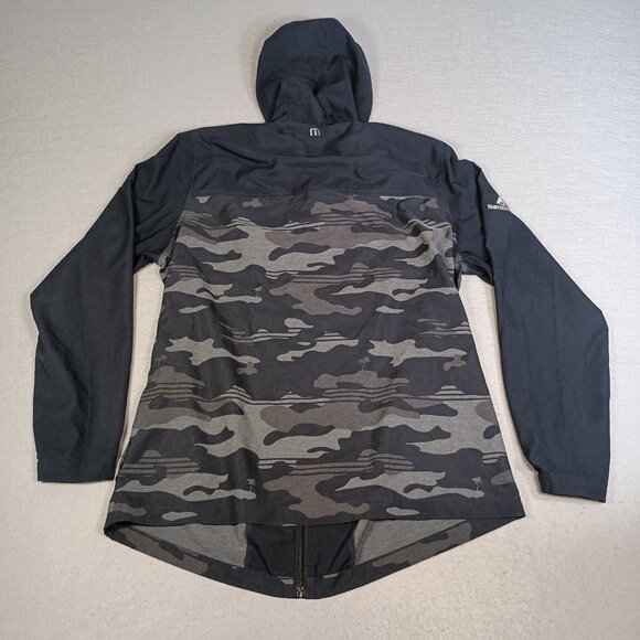 Travis Mathew Men's XL Mosquito Mayhem Windbreaker Gray Camo Hooded Golf Jacket - Picture 3 of 10